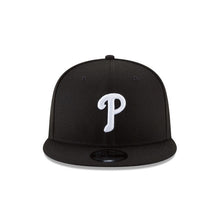 Load image into Gallery viewer, Philadelphia Phillies New Era MLB 9FIFTY 950 Snapback Cap Hat Black Crown/Visor White Logo