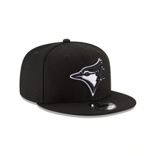 Load image into Gallery viewer, Toronto Blue Jays New Era MLB 9FIFTY 950 Snapback Cap Hat Black Crown/Visor Black/White Logo