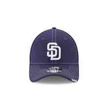 Load image into Gallery viewer, San Diego Padres New Era MLB 39THIRTY 3930 Neo Mesh Flexfit Cap Hat Light Navy Crown/Visor White Logo