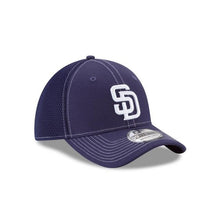 Load image into Gallery viewer, San Diego Padres New Era MLB 39THIRTY 3930 Neo Mesh Flexfit Cap Hat Light Navy Crown/Visor White Logo