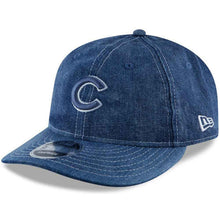 Load image into Gallery viewer, Chicago Cubs New Era MLB 9FIFTY 950 Retro Crown Snapback Cap Hat Navy Blue Crown/Visor Navy Blue White Logo (Denim Drift)