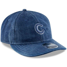 Load image into Gallery viewer, Chicago Cubs New Era MLB 9FIFTY 950 Retro Crown Snapback Cap Hat Navy Blue Crown/Visor Navy Blue White Logo (Denim Drift)