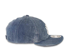 Load image into Gallery viewer, New York Yankees New Era MLB 9FIFTY 950 Retro Crown Snapback Cap Hat Navy Blue Crown/Visor White Logo (Denim Drift)
