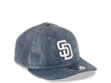 Load image into Gallery viewer, San Diego Padres New Era MLB 9FIFTY 950 Snapback Cap Hat Denim Crown/Visor White Logo (Denim Drift)