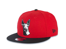 Load image into Gallery viewer, Xolos de Tijuana New Era Liga MX 9FIFTY 950 Snapback Cap Hat Red Crown Black Visor Black/White "Dog Head" Logo