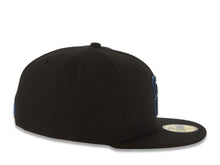 Load image into Gallery viewer, San Diego Padres New Era MLB 59FIFTY 5950 Fitted Cap Hat Black Crown/Visor Black/Blue Logo