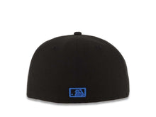 Load image into Gallery viewer, San Diego Padres New Era MLB 59FIFTY 5950 Fitted Cap Hat Black Crown/Visor Black/Blue Logo