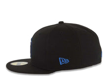 Load image into Gallery viewer, San Diego Padres New Era MLB 59FIFTY 5950 Fitted Cap Hat Black Crown/Visor Black/Blue Logo