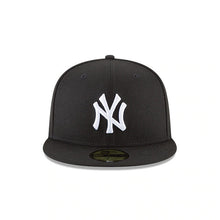 Load image into Gallery viewer, (Youth) New York Yankees New Era MLB 59FIFTY 5950 Fitted Cap Hat Black Crown/Visor White Logo