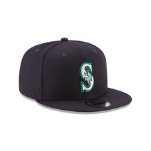 Load image into Gallery viewer, Seattle Mariners New Era MLB 9FIFTY 950 Snapback Cap Hat Navy Crown/Visor Team Color Logo