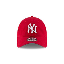 Load image into Gallery viewer, New York Yankees New Era MLB 9TWENTY 920 Adjustable Cap Hat Red Crown/Visor White Logo