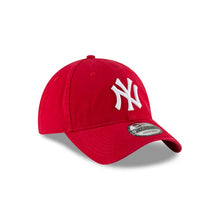 Load image into Gallery viewer, New York Yankees New Era MLB 9TWENTY 920 Adjustable Cap Hat Red Crown/Visor White Logo