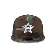 Load image into Gallery viewer, Houston Astros New Era MLB 9FIFTY 950 Snapback Cap Hat Camo Crown/Visor White/Black Logo