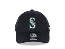 Load image into Gallery viewer, Seattle Mariners '47 Brand MLB MVP Adjustable Cap Hat Navy Crown/Visor Team Color Logo
