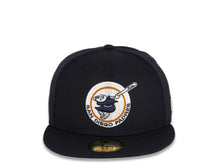 Load image into Gallery viewer, San Diego Padres New Era MLB 59Fifty 5950 Fitted Cap Hat Navy Crown/Visor Navy/White/Orange Friar Logo