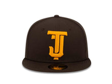 Load image into Gallery viewer, Tijuana Toros New Era LMB 59FIFTY 5950 Fitted Cap Hat Brown Crown/Visor Yellow Logo