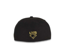 Load image into Gallery viewer, Diablos Rojos del Mexico New Era 59FIFTY 5950 Fitted Cap Hat Black Crown/Visor Metallic Gold Logo