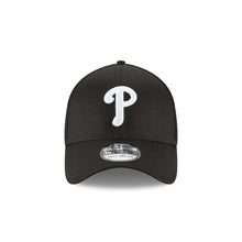 Load image into Gallery viewer, Philadelphia Phillies New Era MLB 39THIRTY 3930 Neo Mesh Flexfit Cap Hat Black Crown/Visor White Logo