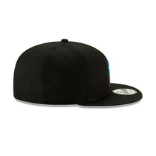 Load image into Gallery viewer, Miami Marlins New Era MLB 9Fifty 950 Snapback Cap Hat Black Crown/Visor Team Color Logo