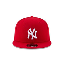 Load image into Gallery viewer, New York Yankees New Era MLB 9FIFTY 950 Snapback Cap Hat Red Crown/Visor White Logo