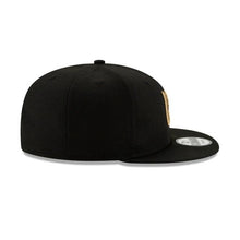 Load image into Gallery viewer, LAFC New Era MLS 9Fifty 950 Snapback Cap Hat Black Crown/Visor Metallic Gold Logo