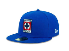 Load image into Gallery viewer, Cruz Azul New Era 59FIFTY 5950 Fitted Cap Hat Royal Blue Crown/Visor Tea Color Logo