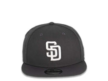 Load image into Gallery viewer, San Diego Padres New Era MLB 9Fifty 950 Snapback Cap Hat Dark Gray Crown/Visor White Logo