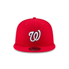 Load image into Gallery viewer, Washington Nationals New Era MLB 9FIFTY 950 Snapback Cap Hat Team Color Red Crown/Visor White/Navy Logo