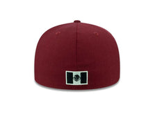 Load image into Gallery viewer, Mexico New Era WBC 59FIFTY 5950 Fitted Cap Hat Cardinal Crown/Visor Black/White Logo