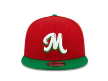 Load image into Gallery viewer, Mexico Carribean Serie New Era 9FIFTY 950 Snapback Cap Hat Red Crown Green Visor White/Green Logo Flag Side Patch