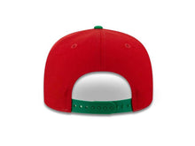 Load image into Gallery viewer, Mexico Carribean Serie New Era 9FIFTY 950 Snapback Cap Hat Red Crown Green Visor White/Green Logo Flag Side Patch