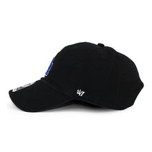 Load image into Gallery viewer, Los Angeles Dodgers '47 Brand MLB Clean Up Adjustable Cap Hat Black Crown/Visor Royal Blue/White Logo