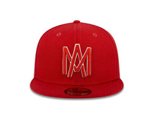 Load image into Gallery viewer, Aguilas de Mexicali New Era 59FIFTY 5950 Fitted Cap Hat Red Crown/Visor Red/White Logo