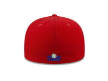 Load image into Gallery viewer, Aguilas de Mexicali New Era 59FIFTY 5950 Fitted Cap Hat Red Crown/Visor Red/White Logo