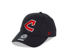 Load image into Gallery viewer, Cleveland Indians '47 MLB MVP Adjustable Cap Hat Navy Crown/Visor Red/White C Cooperstown Logo