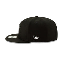 Load image into Gallery viewer, Miami Marlins New Era MLB 9FIFTY 950 Snapback Cap Hat Black Crown/Visor Black/White Logo