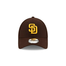 Load image into Gallery viewer, San Diego Padres New Era MLB 9FORTY 940 Adjustable Cap Hat Team Color Dark Brown Crown/Visor Yellow Logo