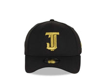 Load image into Gallery viewer, Tijuana Toros New Era LMB 39THIRTY 3930 Flexfit Cap Hat Black Crown/Visor Metallic Gold Logo