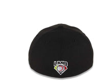 Load image into Gallery viewer, Tijuana Toros New Era LMB 39THIRTY 3930 Flexfit Cap Hat Black Crown/Visor Metallic Gold Logo