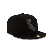 Load image into Gallery viewer, Los Angeles Anaheim Angels New Era MLB 59FIFTY 5950 Fitted Cap Hat Black Crown/Visor Black Logo Inside State Map