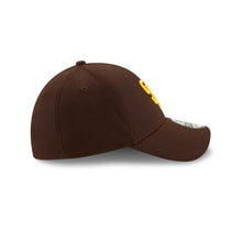 Load image into Gallery viewer, (Youth) San Diego Padres New Era MLB 39Thirty 3930 Flexfit Cap Hat Dark Brown Crown/Visor Yellow Logo