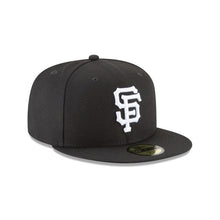 Load image into Gallery viewer, (Youth) San Francisco Giants New Era MLB 59FIFTY 5950 Fitted Cap Hat Black Crown/Visor White Logo