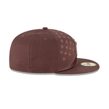 Load image into Gallery viewer, San Diego Padres New Era MLB 59FIFTY 5950 Fitted Cap Hat Brown Crown/Visor Brown Logo Wave