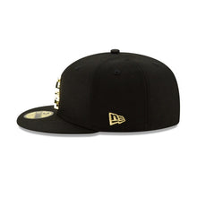 Load image into Gallery viewer, Chicago White Sox New Era MLB 59FIFTY 5950 Fitted Cap Hat Black Crown/Visor Gold Metal Beveled Logo