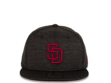 Load image into Gallery viewer, San Diego Padres New Era MLB 9Fifty 950 Snapback Cap Hat Shadow Tech Black Crown/Visor Cardinal (Maroon) Logo
