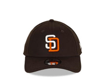 Load image into Gallery viewer, San Diego Padres New Era MLB 9FORTY 940 Adjustable Cap Hat Dark Brown Crown/Visor White/Orange Logo