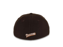 Load image into Gallery viewer, San Diego Padres New Era MLB 39THIRTY 3930 Flexfit Cap Hat Dark Brown Crown/Visor White/Orange Logo
