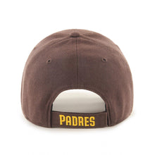 Load image into Gallery viewer, San Diego Padres '47 MLB MVP Adjustable Cap Hat Brown Crown/Visor Yellow Logo