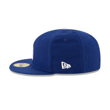 Load image into Gallery viewer, Los Angeles Dodgers New Era MLB 59FIFTY 5950 Fitted Cap Hat Royal Blue Crown/Visor White Logo Post Season 2019 Side Patch