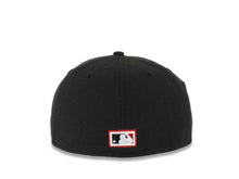 Load image into Gallery viewer, San Diego Padres New Era MLB 59FIFTY 5950 Fitted Cap Hat Black Crown/Visor White/Red Logo 1992 All-Star Game Side Patch Red UV